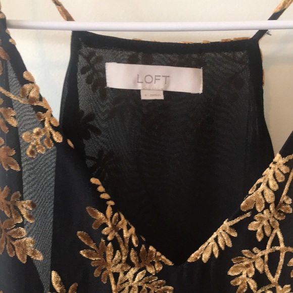 LOFT LUXE GOLD AND BLACK CAMI - Picture 3 of 5
